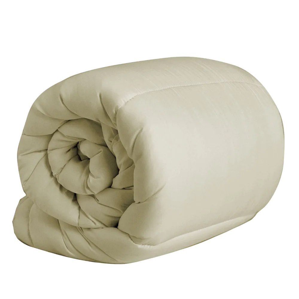 Cotton Home Roll Comforter Dark Beige