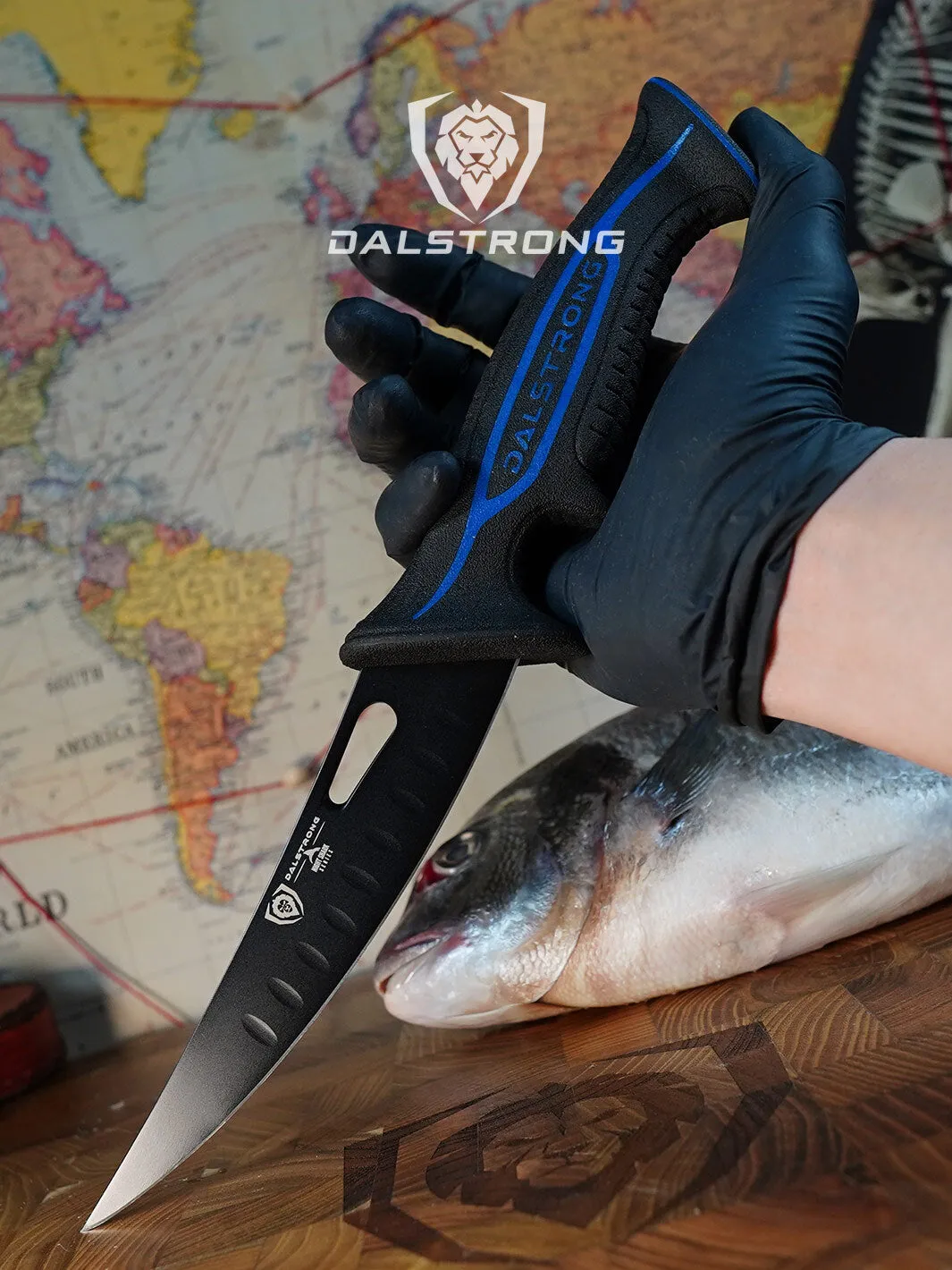 Curved Boning Knife 6" | Night Shark Series | NSF Certified | Dalstrong ©