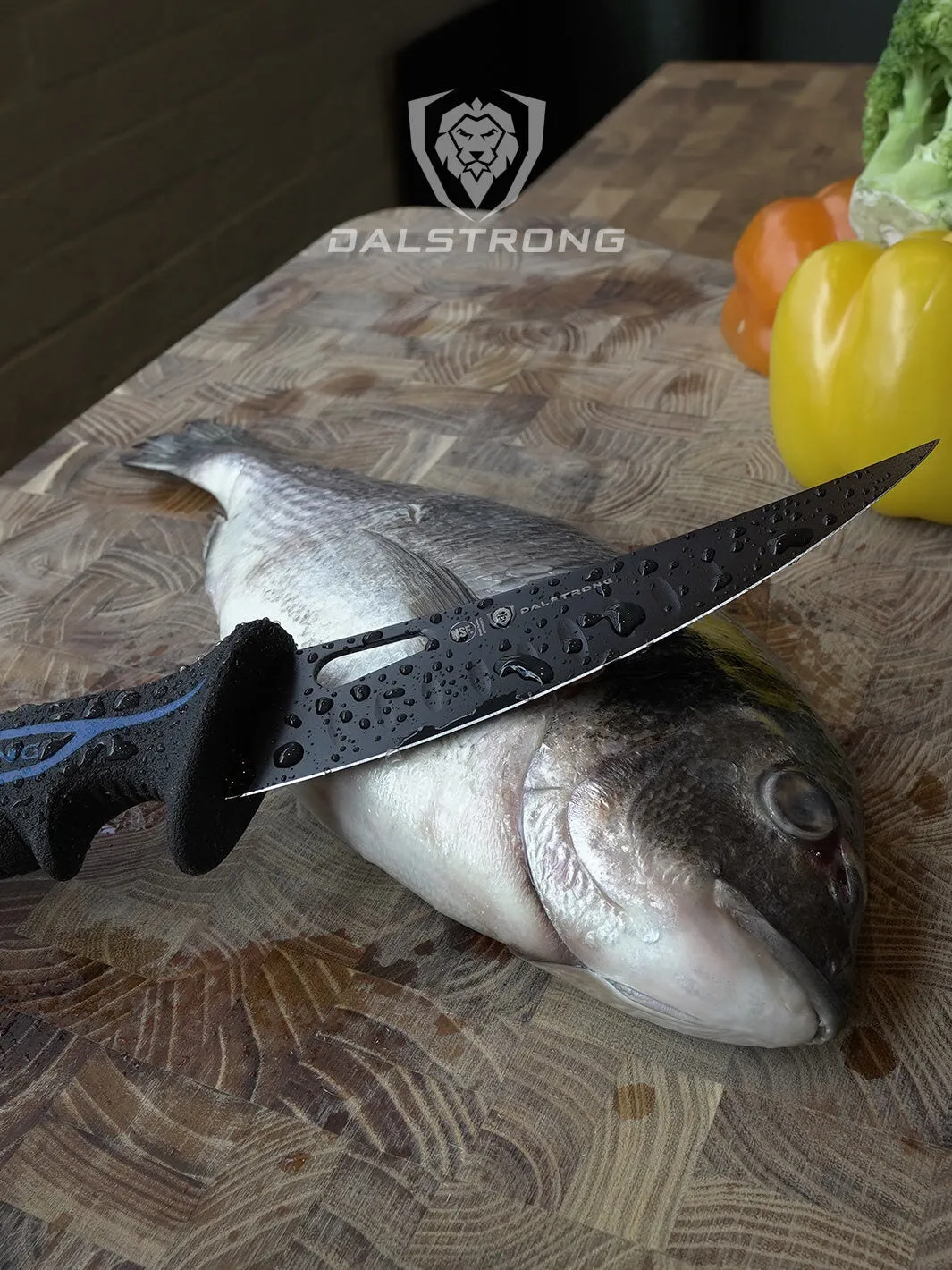 Curved Boning Knife 6" | Night Shark Series | NSF Certified | Dalstrong ©