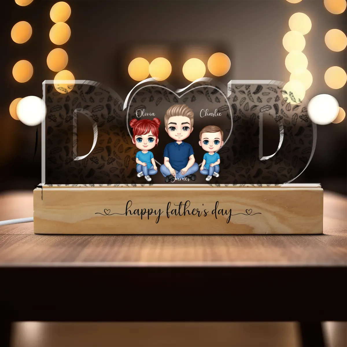 Dad Personalised Night Light