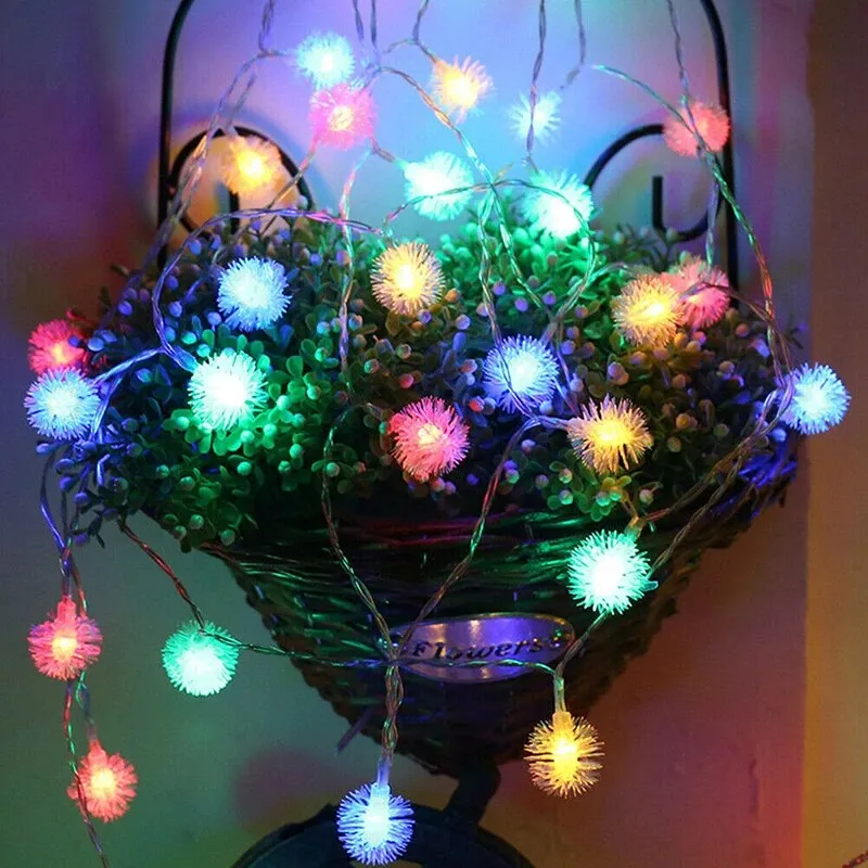 Dandelion string light LED battery light garden terrace party holiday decoration light string