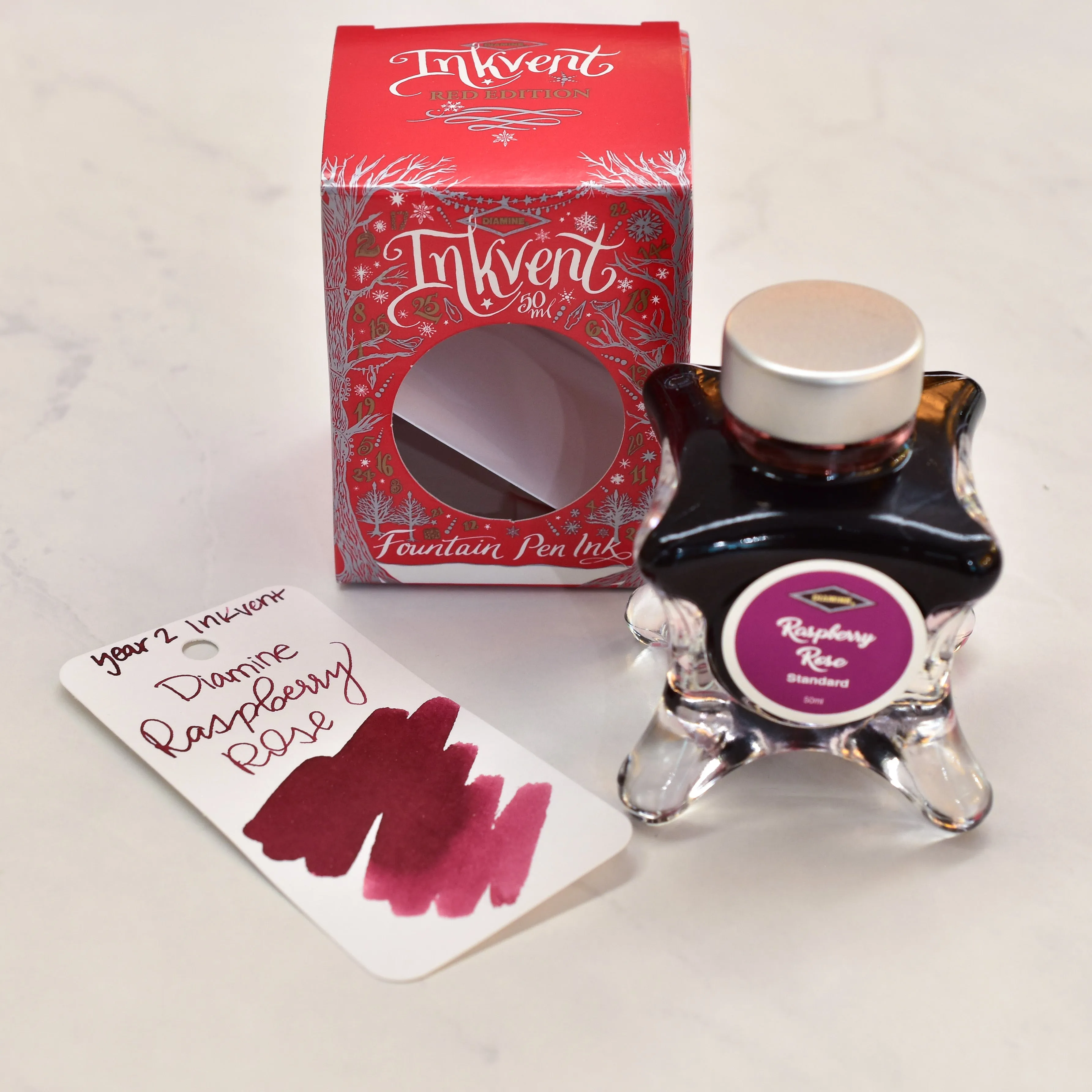 Diamine Inkvent Year 2 Raspberry Rose Ink Bottle