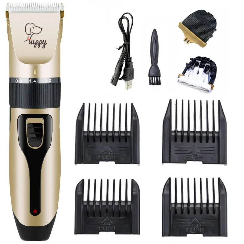 Dog Clipper QUIET Cordless Hair Clippers Grooming Kit (Pet/Cat/Dog/Rabbit) Haircut Trimmer Set for Pets Rechargeable Professional