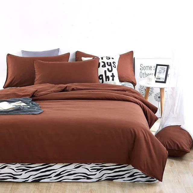 Double side use 2017 Autumn bedding set Brief style bed linens 5 size zebra-stripe bed sheet Microfiber brushed bed set bedding