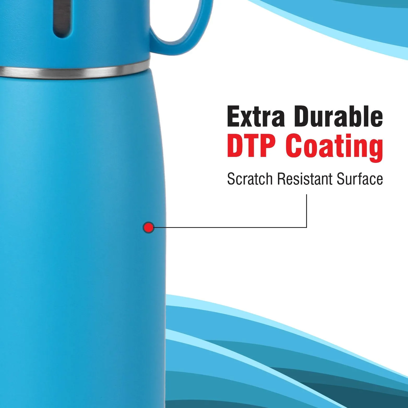 Duro Cup Style Flask, Vacusteel Water Bottle 750ml