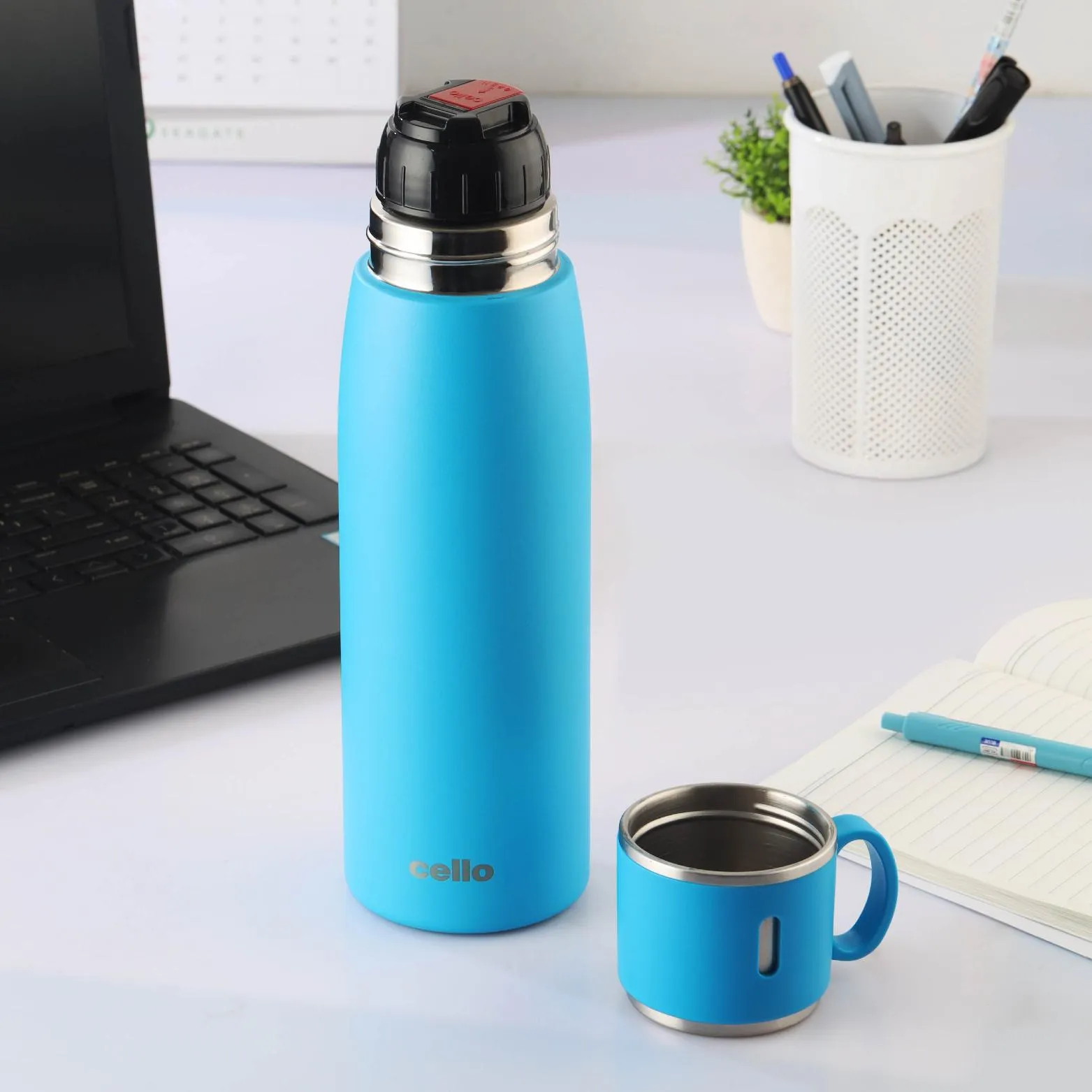 Duro Cup Style Flask, Vacusteel Water Bottle 750ml