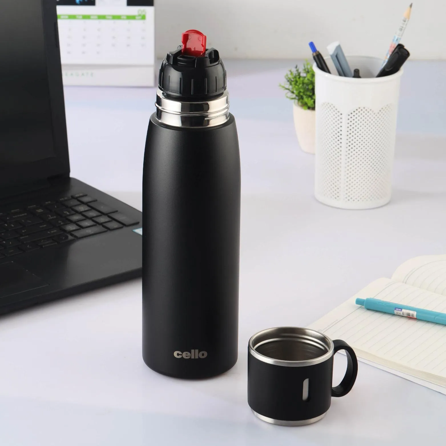 Duro Cup Style Flask, Vacusteel Water Bottle 750ml