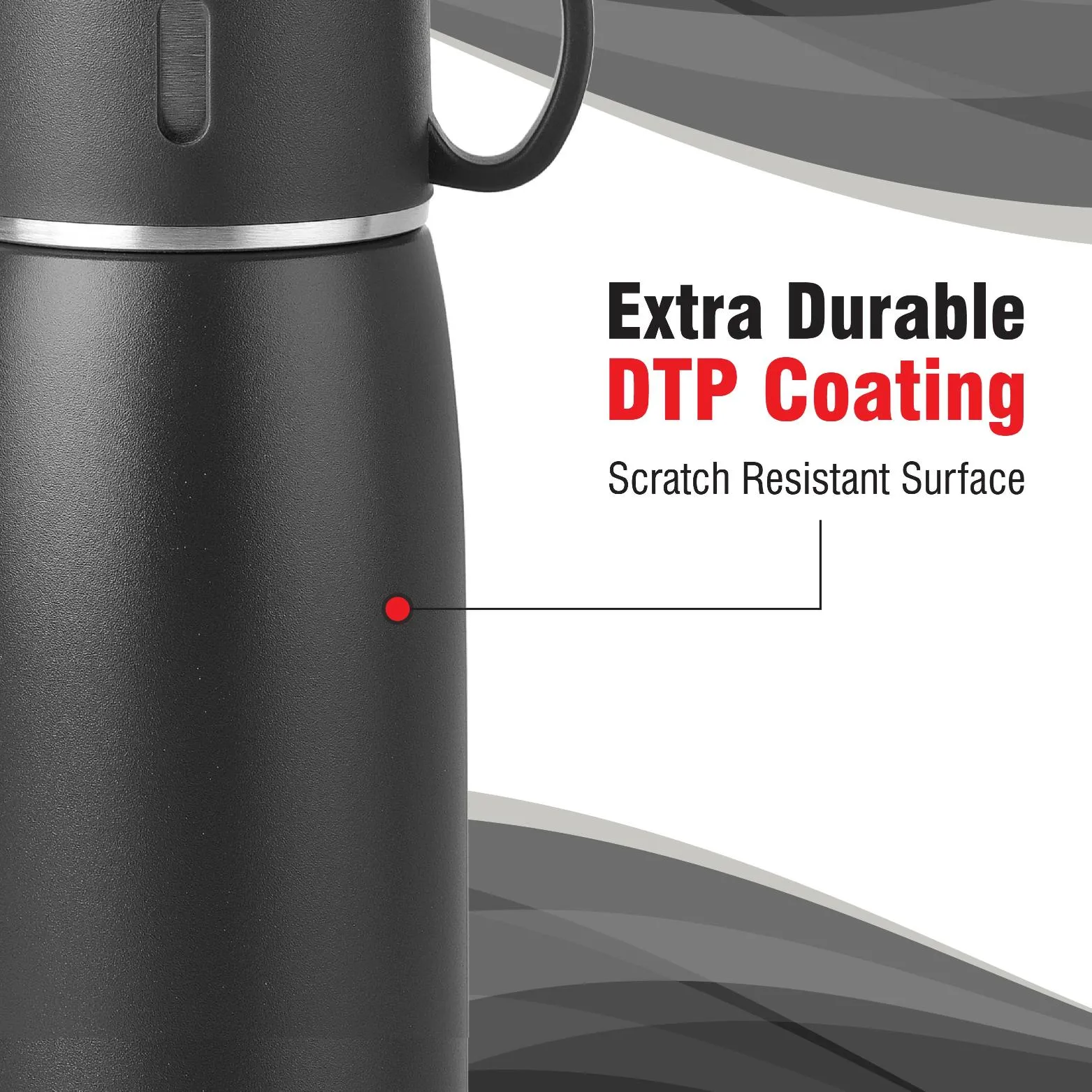 Duro Cup Style Flask, Vacusteel Water Bottle 750ml