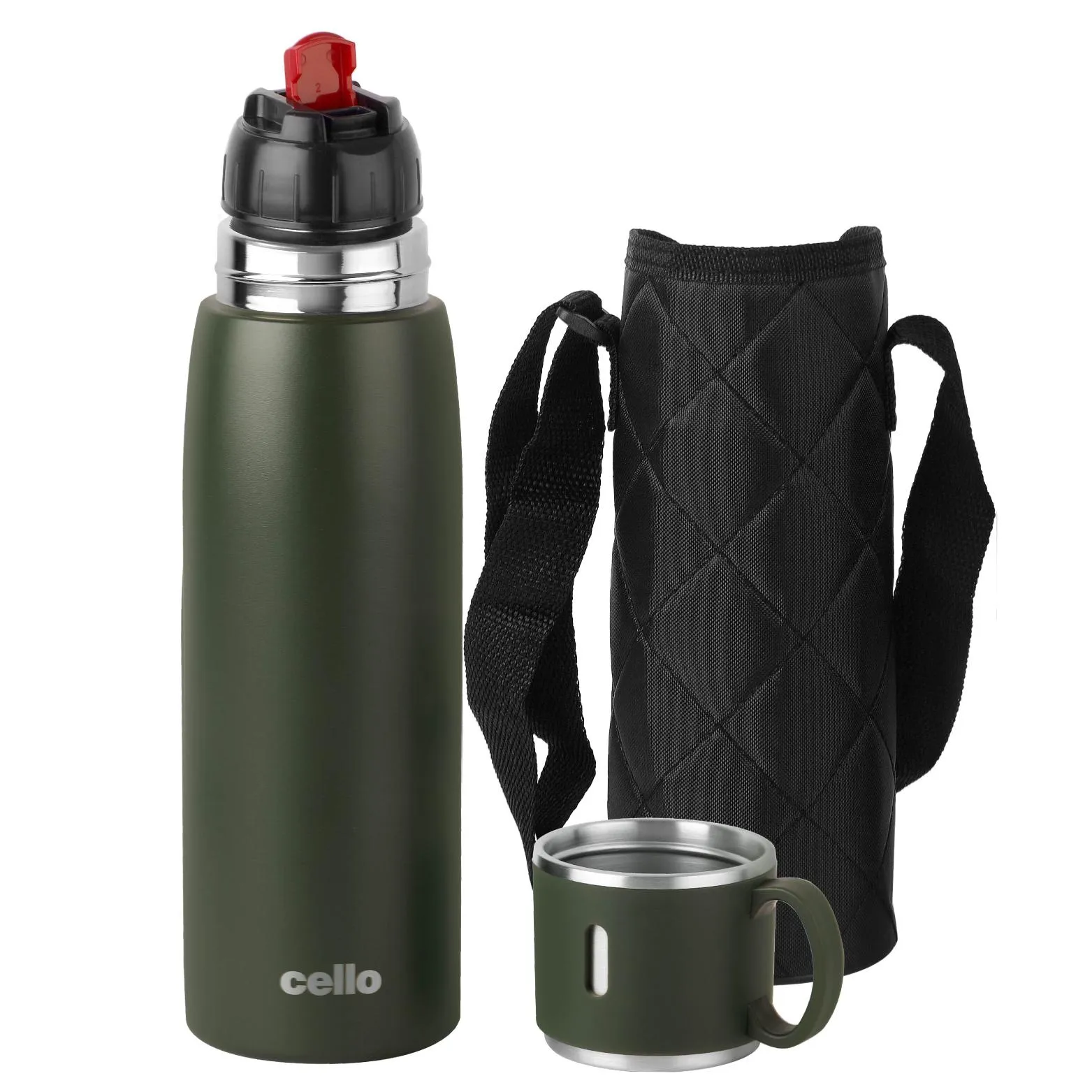 Duro Cup Style Flask, Vacusteel Water Bottle 750ml