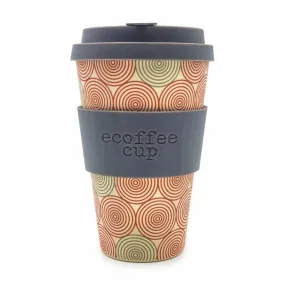 Ecoffee Cup Swirl with Grey Lid 14oz