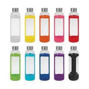 Eden 600ml Glass Drink Bottle With Silicone Sleeve