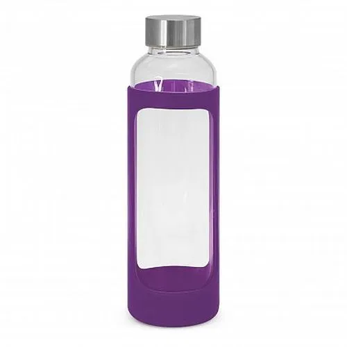 Eden 600ml Glass Drink Bottle With Silicone Sleeve