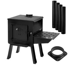 England's Stove Works ESW0033 Black Bear Kit 1.8 Cu. Ft. Wood Burning Camp Stove New