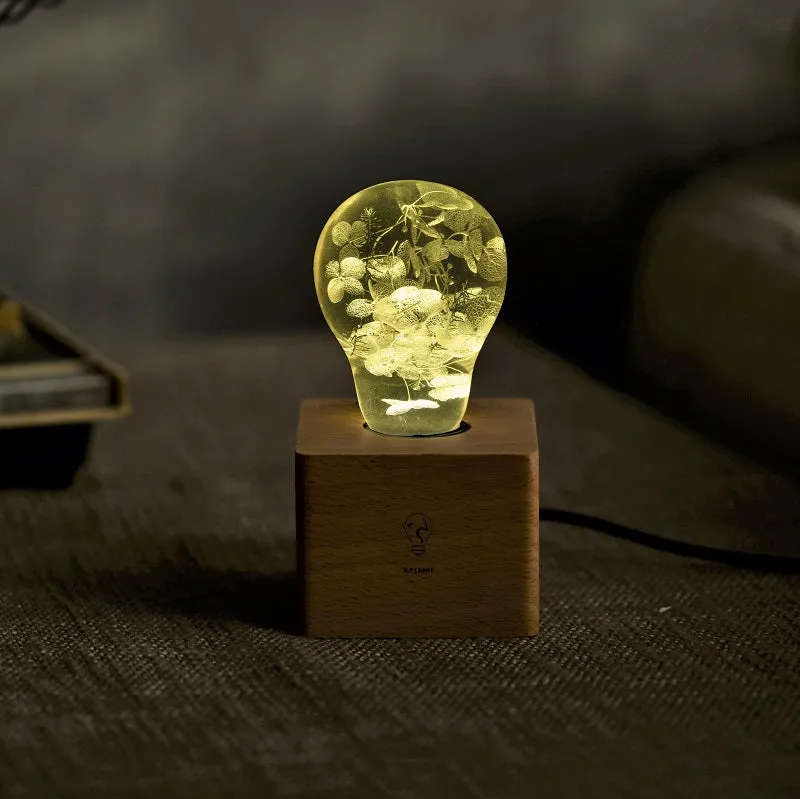 EP LIGHT  - Yellow Hydrangea Decorative Light Bulb