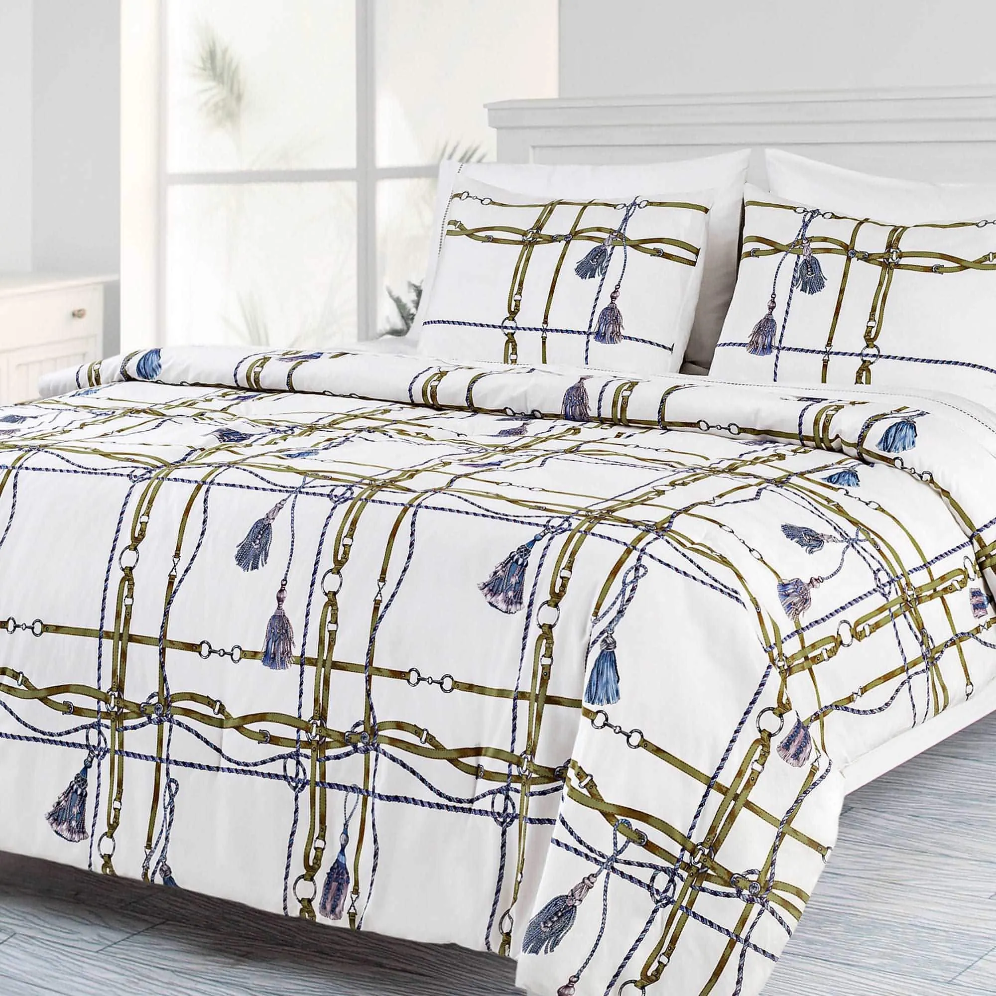 Equestrian Percale Comforter Set