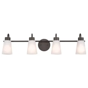 Erma 33 in. 4 Lights Vanity Light Old Bronze finish