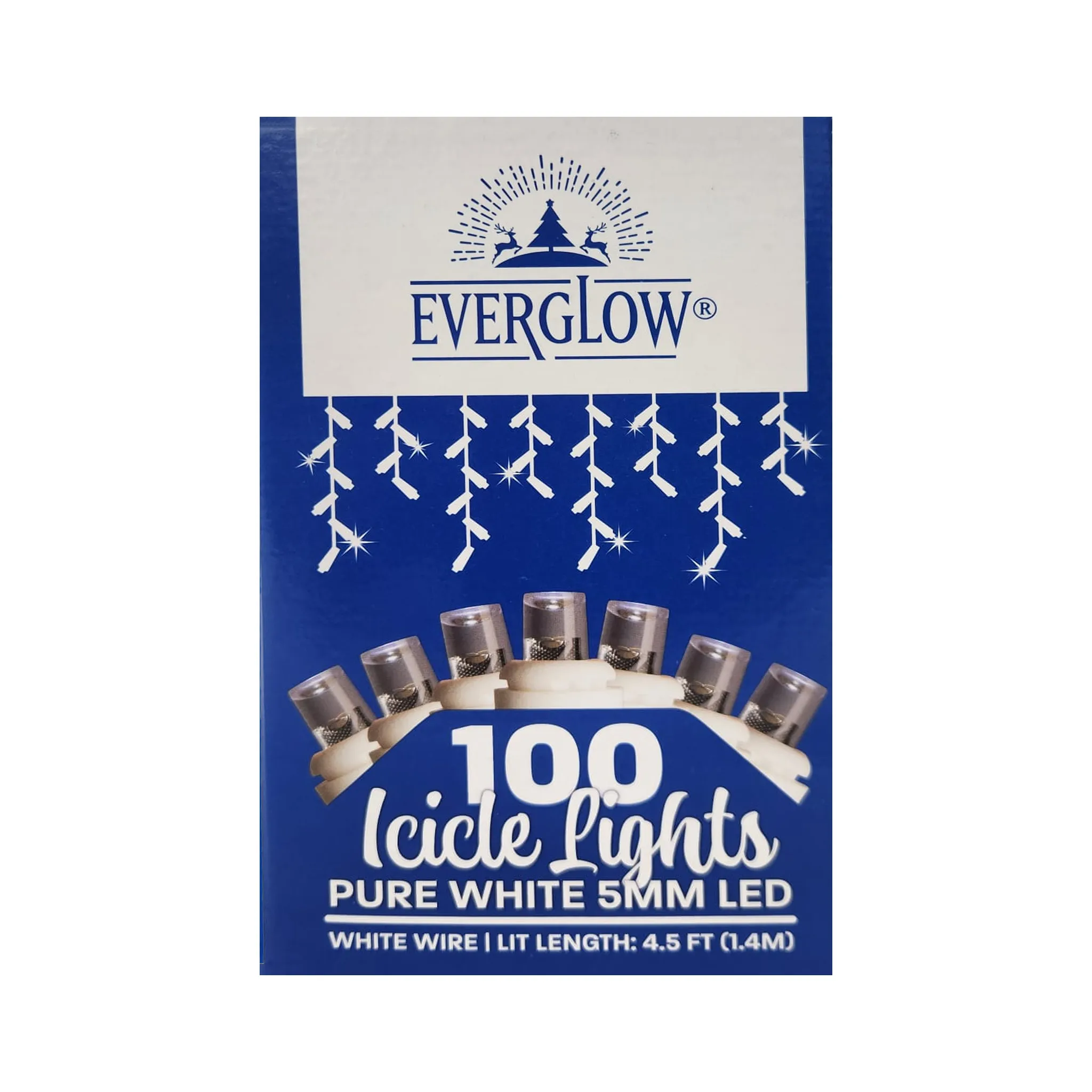 Everglow 100 Icicle Lights 5MM LED