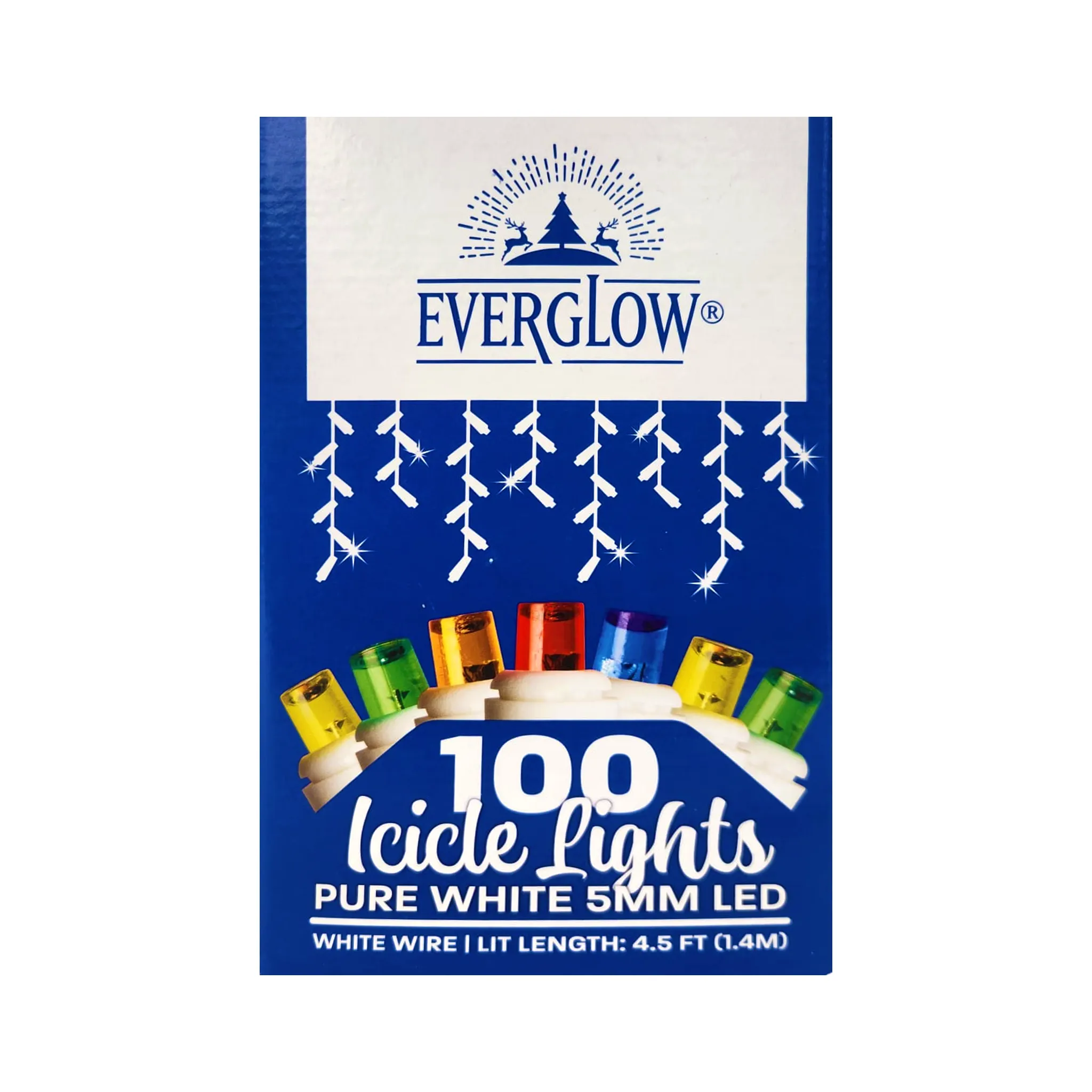 Everglow 100 Icicle Lights 5MM LED