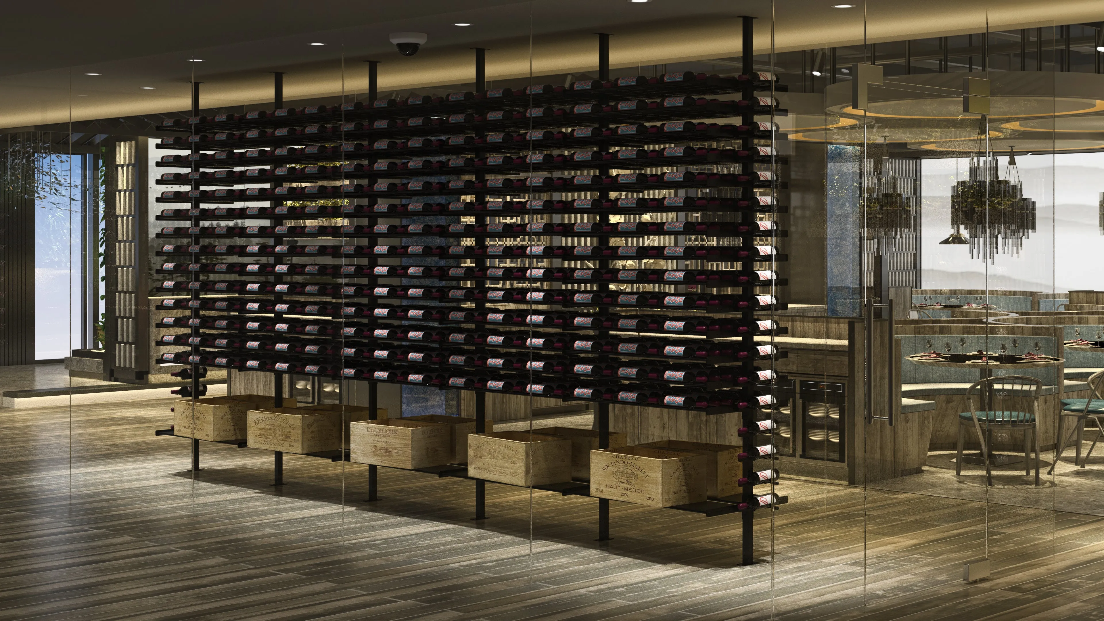 Evolution Wine Wall - Floor-to-Ceiling Mounting Post