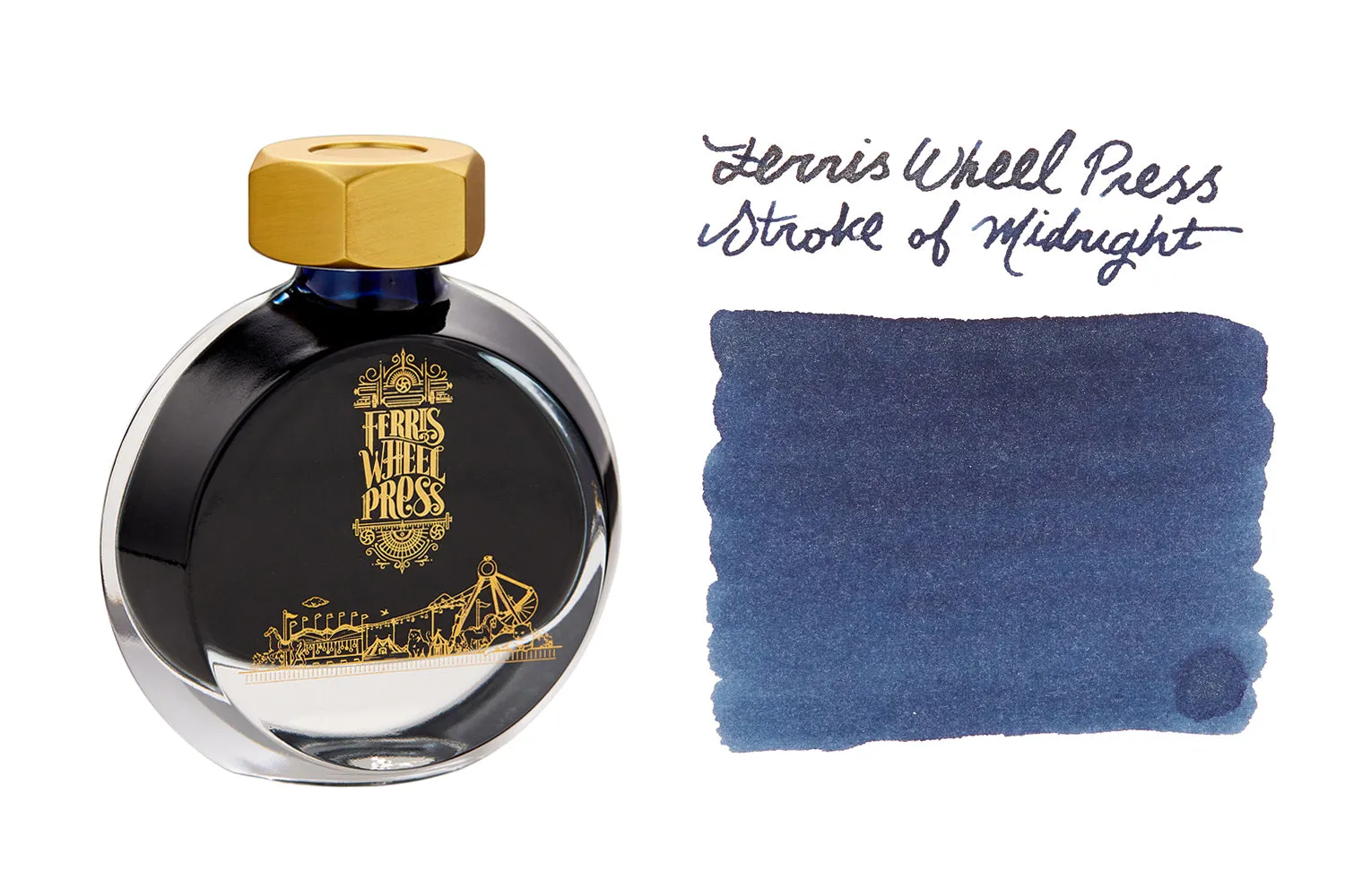 Ferris Wheel Press Stroke of Midnight - 38ml Bottled Ink