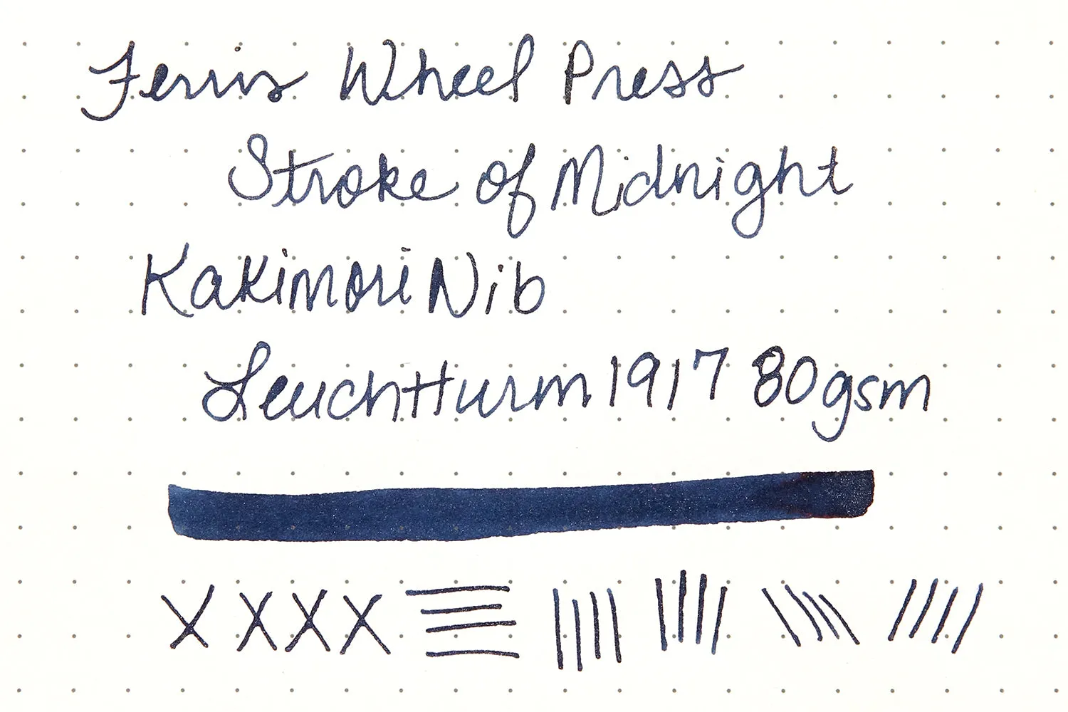 Ferris Wheel Press Stroke of Midnight - 38ml Bottled Ink