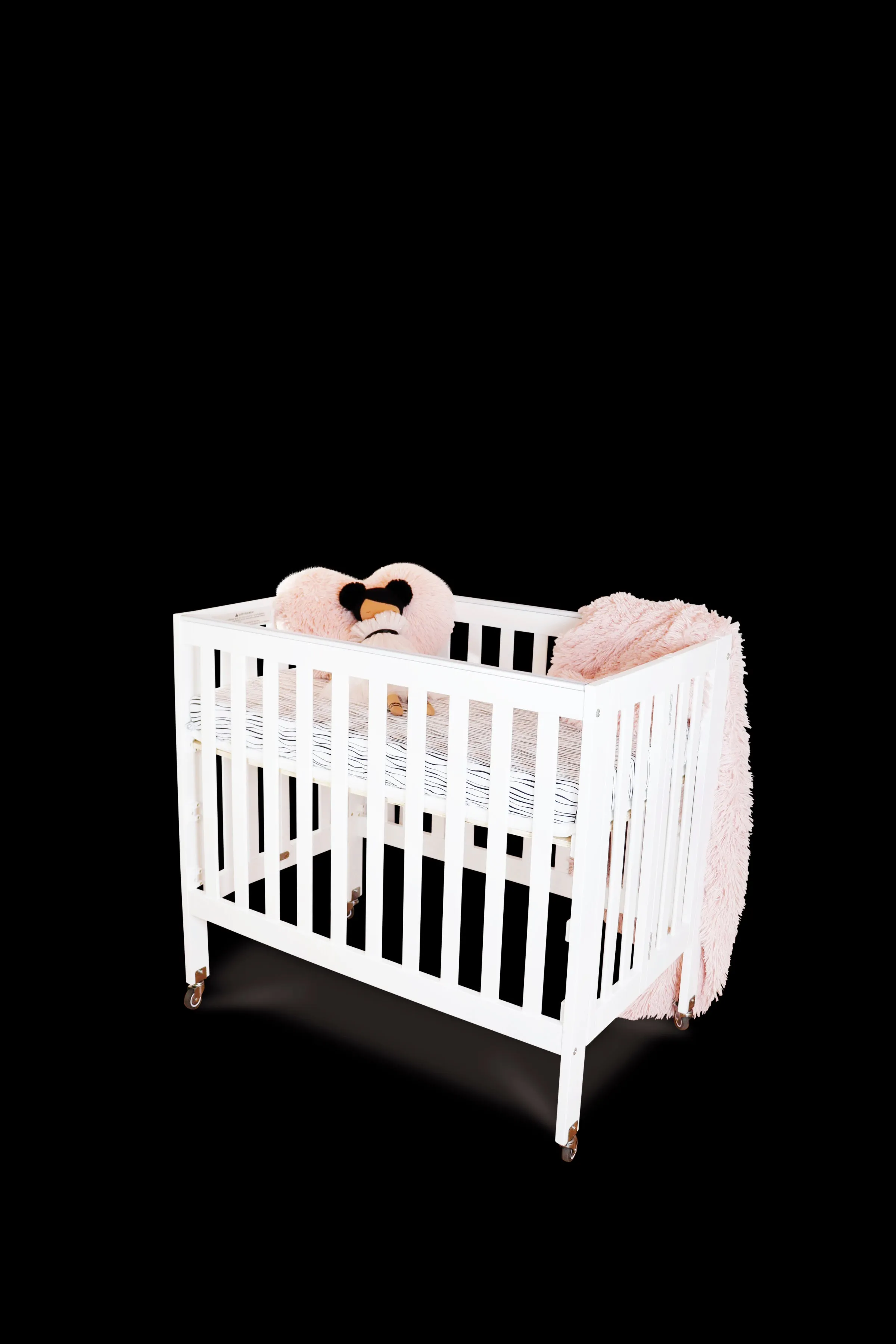 First Essentials Ruby Flat Top Portable Mini Crib