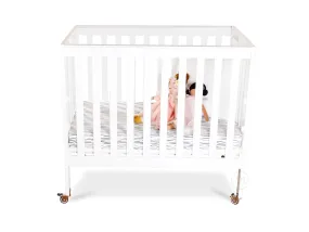 First Essentials Ruby Flat Top Portable Mini Crib