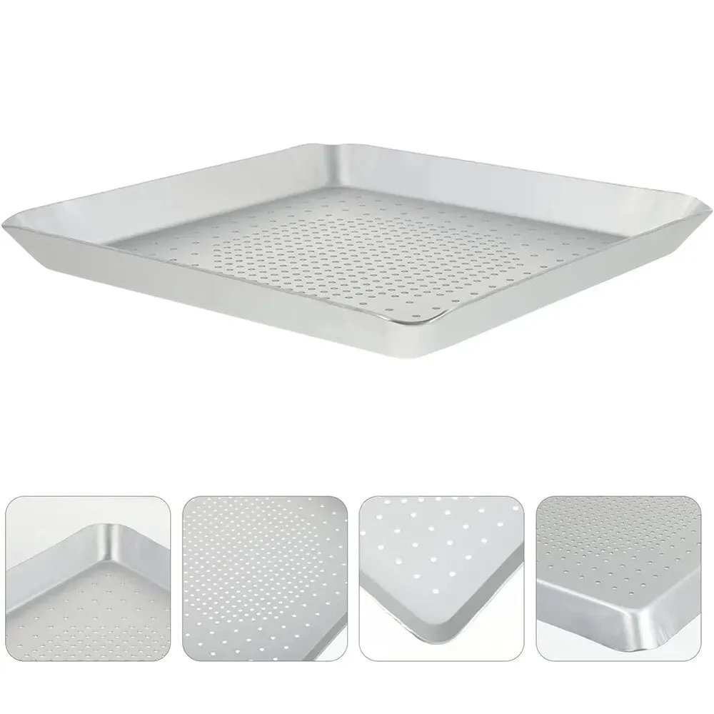 Funki Buys | Pizza Pans | Perforated Square Pizza Trays | Baking Pans