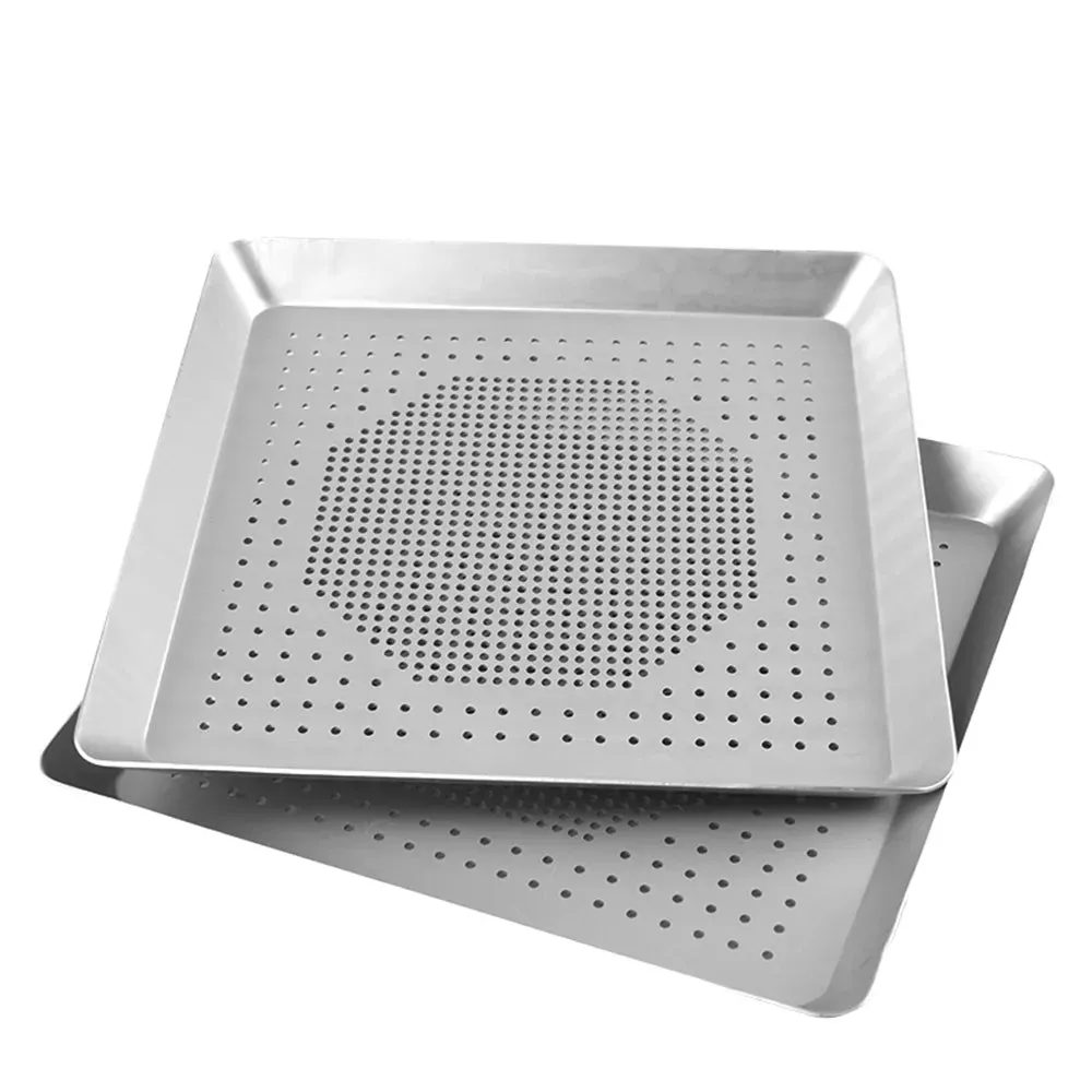 Funki Buys | Pizza Pans | Perforated Square Pizza Trays | Baking Pans