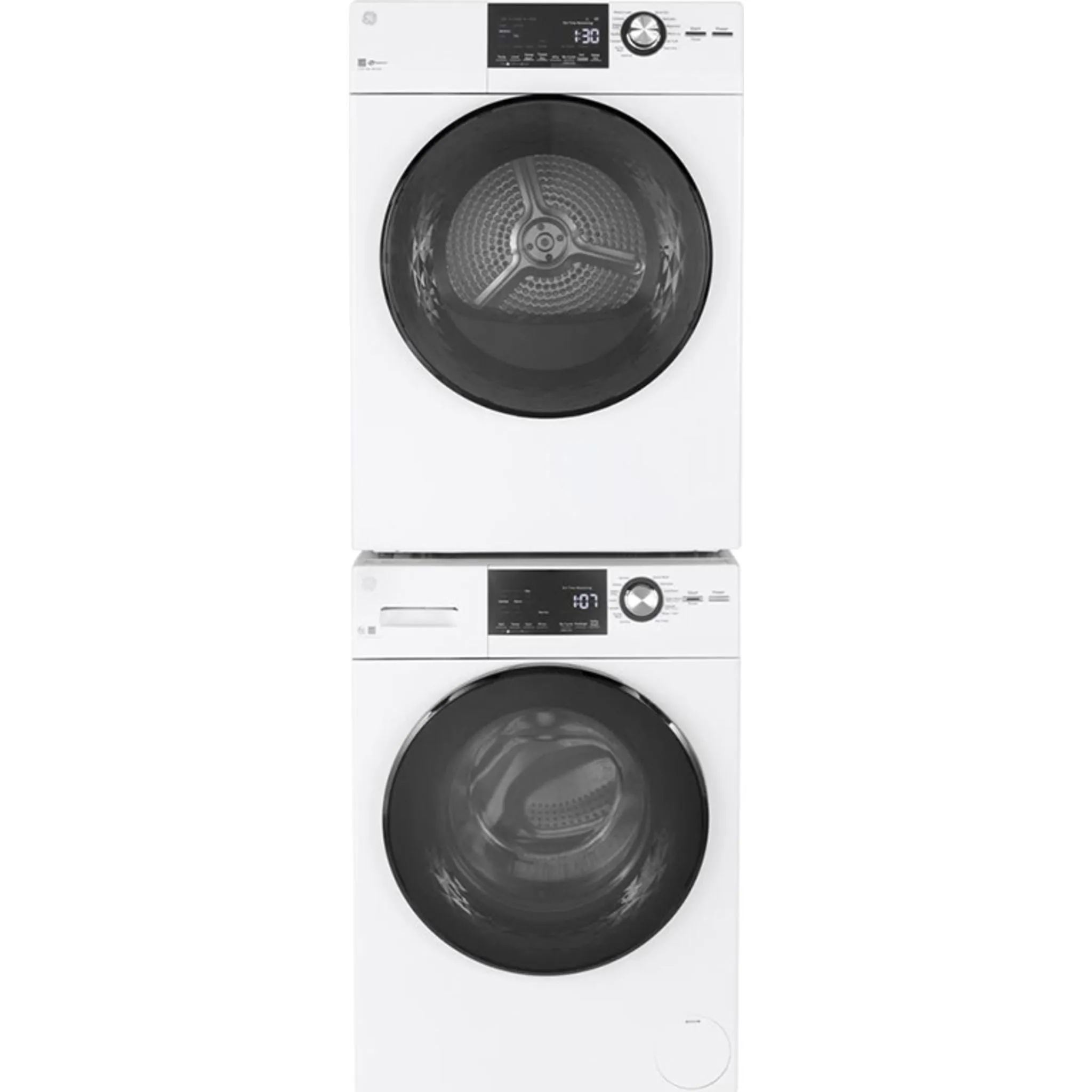 GE 4.1 Cu. Ft. Vented Electric Dryer with Stainless Steel Drum White - GFD14JSINWW