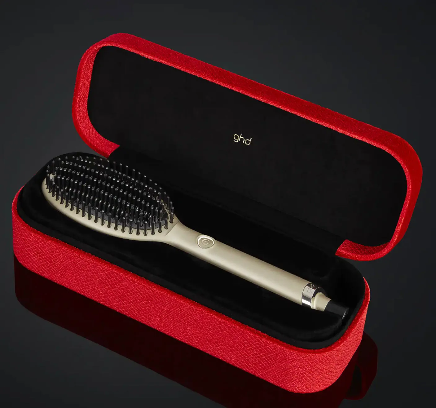 GHD Glide Hot Brush in Champagne Gold