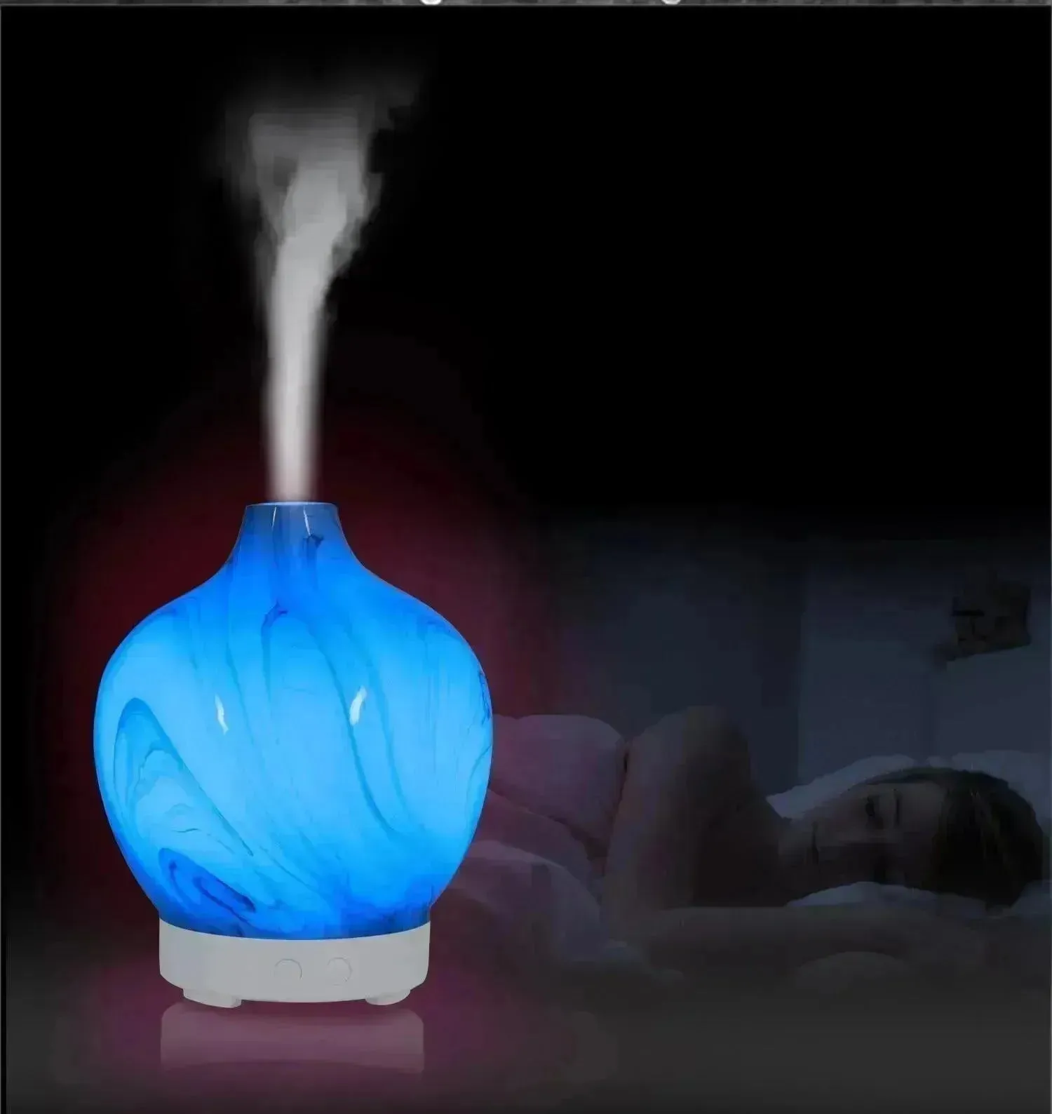 Glass Aroma Diffuser Air Purifier | Home Air Freshener