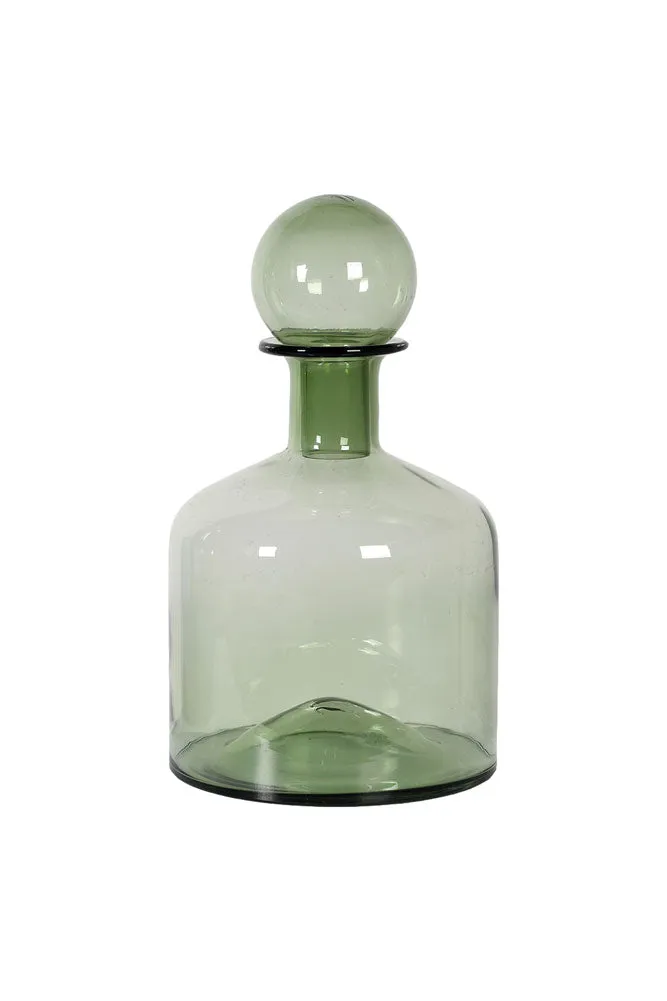 Green Glass Apothecary Bottle