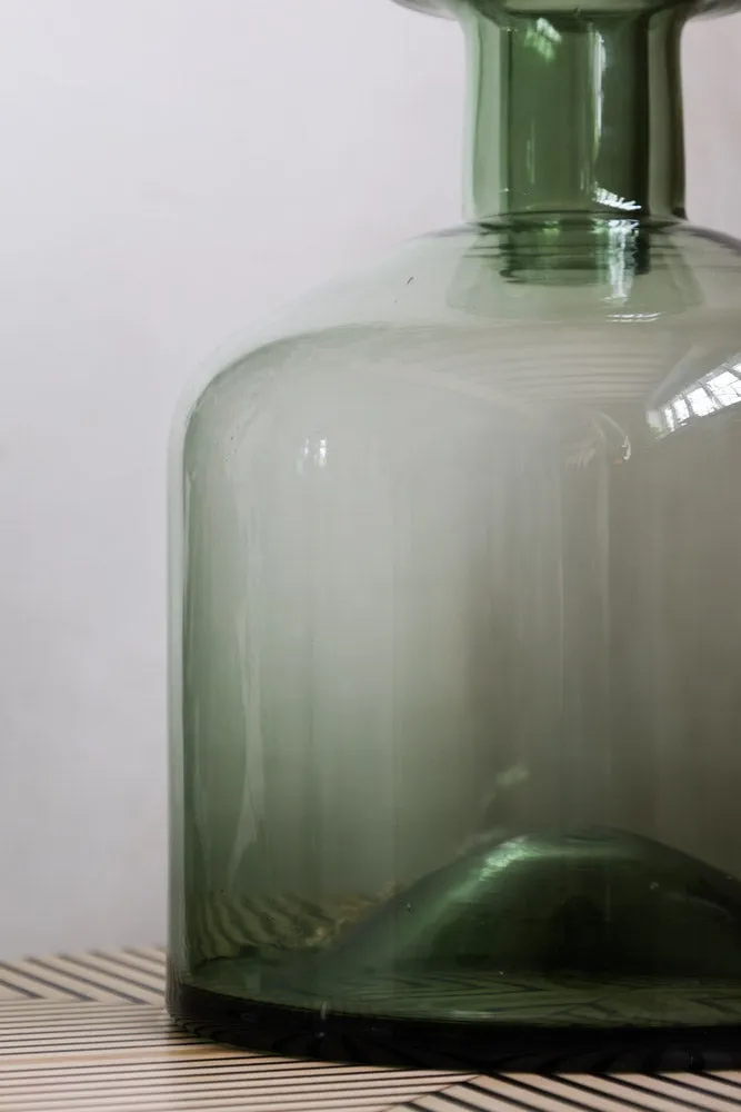 Green Glass Apothecary Bottle