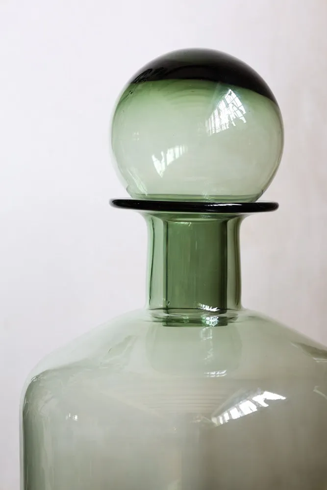 Green Glass Apothecary Bottle