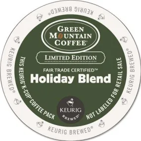 Green Mountain Coffee Holiday Blend Medium Roast K-Cup Pack 24 Per Box