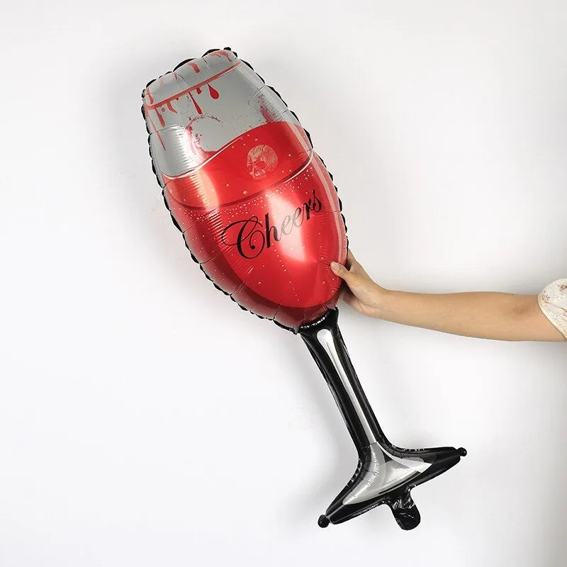 Halloween Champagne Bottle/Glass Balloons-BOGO FREE!