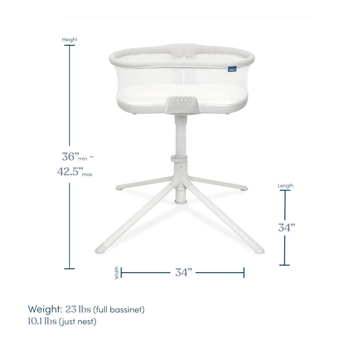 Halo Bassinest Soothing Swivel Sleeper 3.0