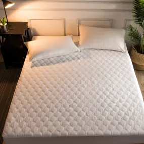 Hani Minna Premium Quilted Fitted Mattress Pad Protector Made with Natural Combed Cotton - Bed Bug Proof, Hypoallergenic, Breathable - 10 Year Warranty ( Twin )