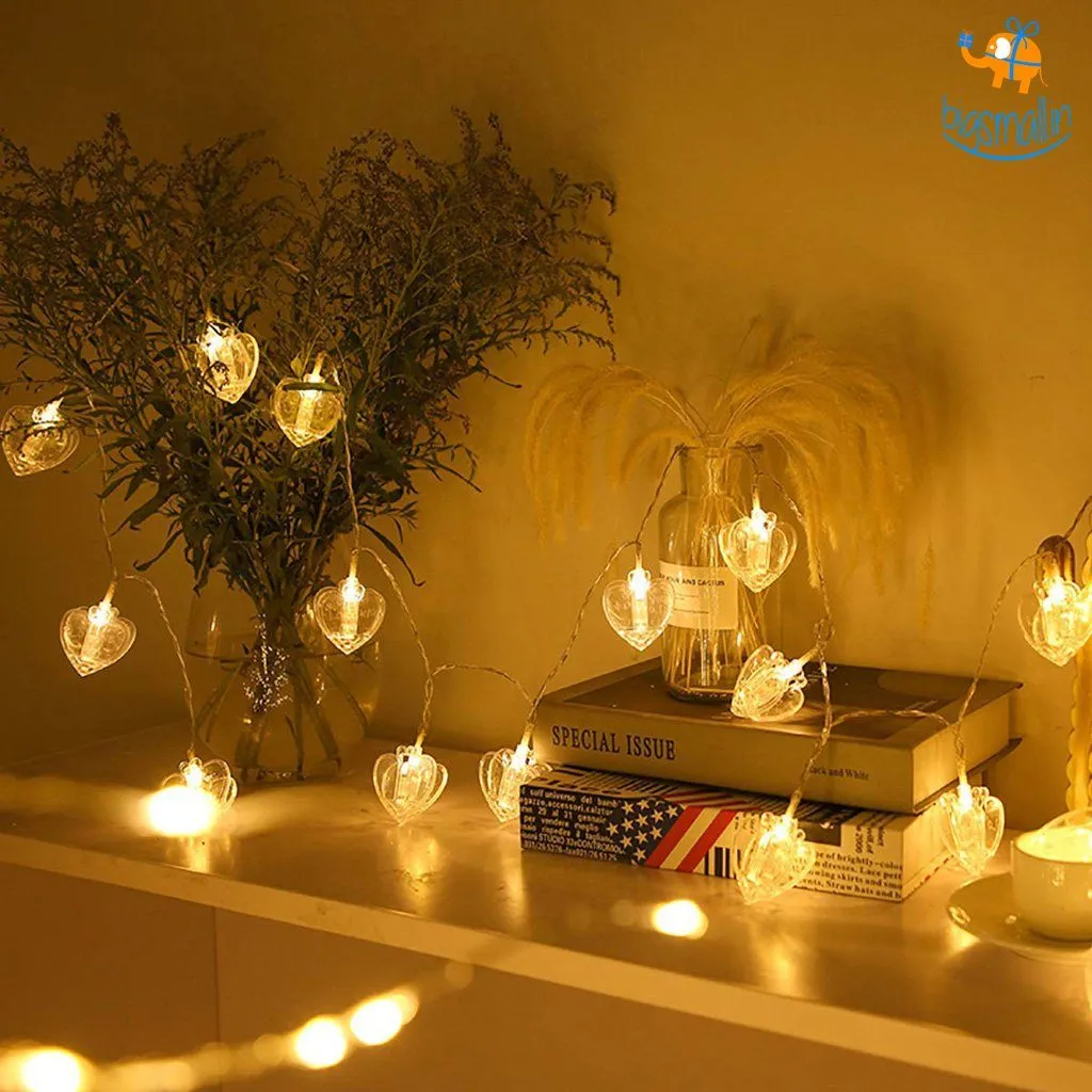 Heart Clip LED String Lights