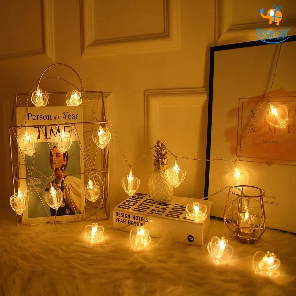 Heart Clip LED String Lights