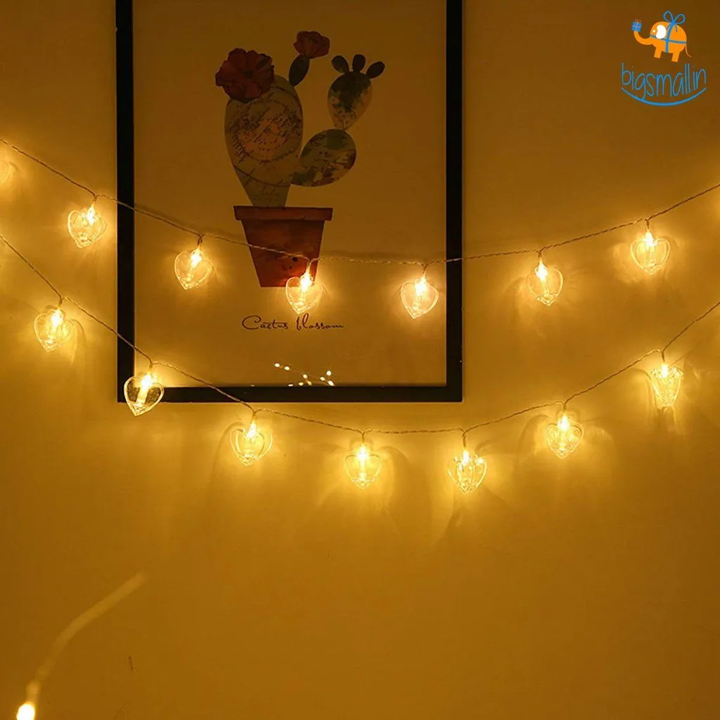 Heart Clip LED String Lights