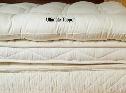 Holy Lamb Organics Natural Quilted Topper - Ultimate Topper Thickness