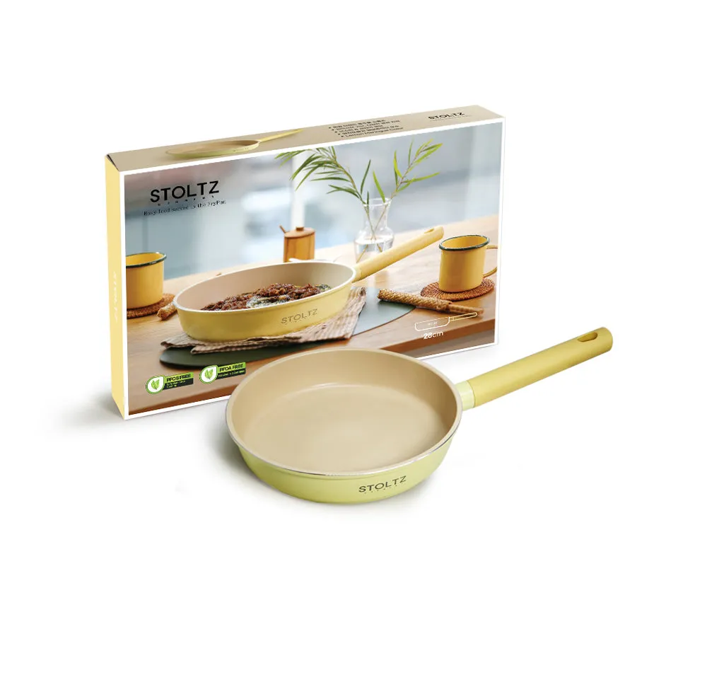 IH Ceramic Frying Pan 28cm Lemon Meringue (KG963304)