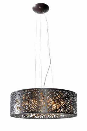 Inca 23.5" Wide 9 Light Multi-Light Pendant using G9 LED Bulbs in Bronze