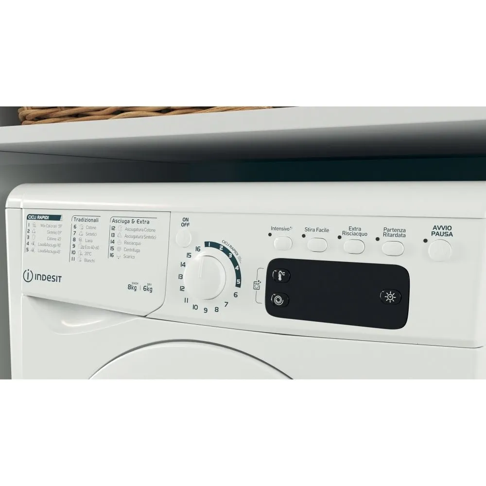 Indesit EWDE861483WUK 8Kg / 6Kg Washer Dryer with 1400 rpm - White