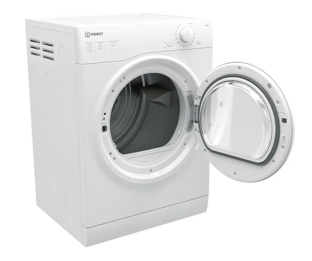 Indesit I1D80WUK 8kg Air Vented Tumble Dryer - White