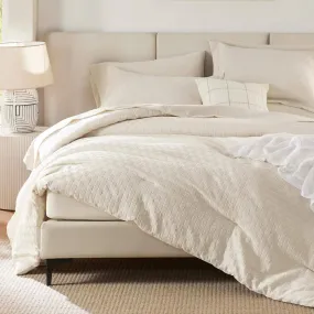 Jacquard Basket Weave Comforter Set