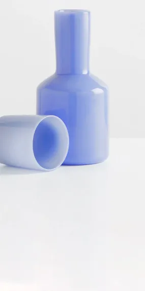 J'AI SOIF CARAFE - OPAQUE  BLEUET