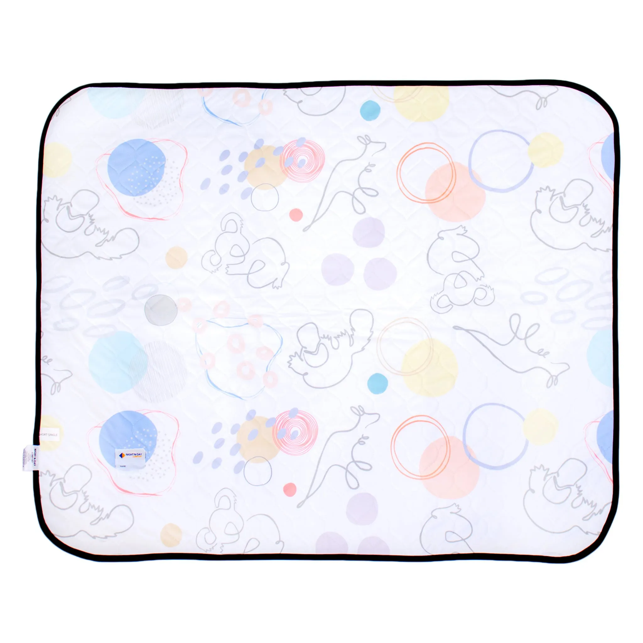 Joey Kids Printed Waterproof & Absorbent Bed Pad (no wings)